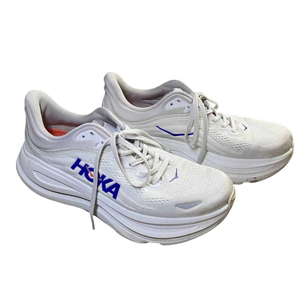 HOKA Bondi 9 Cosmic Grey Running Shoes - 9.5